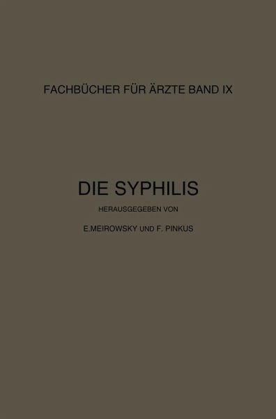 Die Syphilis (eBook, PDF)