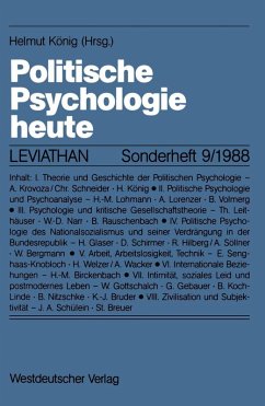 Politische Psychologie heute (eBook, PDF)