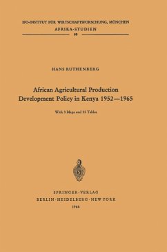 Cover African Agricultural Production Development Policy in Kenya 1952-1965 (eBook, PDF)