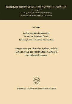 Untersuchungen über den Aufbau und die Umwandlung der verschiedenen Minerale der Sillimanit-Gruppe (eBook, PDF) - Konopicky, Kamillo