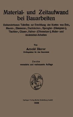 Material- und Zeitaufwand bei Bauarbeiten (eBook, PDF) - Ilkow, Arnold