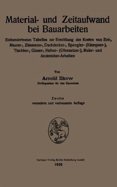 Material- und Zeitaufwand bei Bauarbeiten (eBook, PDF) Material- und Zeitaufwand bei Bauarbeiten (eBook, PDF)