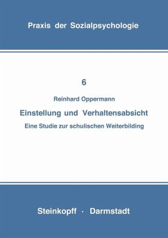 Einstellung und Verhaltensabsicht (eBook, PDF) - Opper, Reinhard