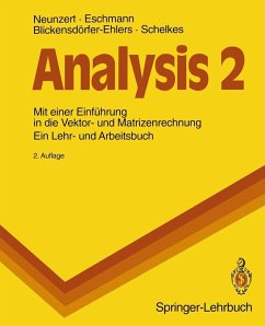 Analysis 2 (eBook, PDF) - Neunzert, Helmut; Eschmann, Winfried G.; Blickensdörfer-Ehlers, Arndt; Schelkes, Klaus