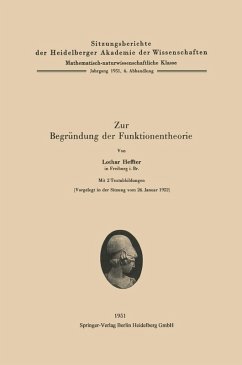 Cover Zur Begründung der Funktionentheorie (eBook, PDF)