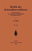 Kritik des Zeitstudienverfahrens (eBook, PDF)