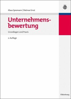 Unternehmensbewertung (eBook, PDF) - Spremann, Klaus; Ernst, Dietmar