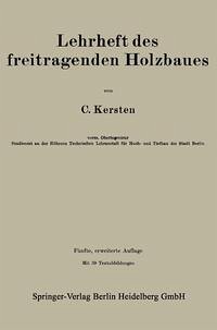 Cover Lehrheft des freitragenden Holzbaues (eBook, PDF)
