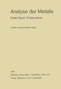 Analyse der Metalle (eBook, PDF)