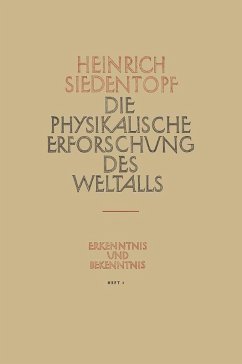 Die Physikalische Erforschung des Weltalls (eBook, PDF) - Siedentopf, Heinrich