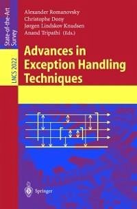 Advances in Exception Handling Techniques (eBook, PDF)