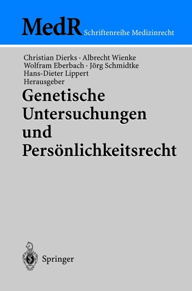 Genetische Untersuchungen und Persönlichkeitsrecht (eBook, PDF)