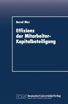 Cover Effizienz der Mitarbeiter-Kapitalbeteiligung (eBook, PDF)