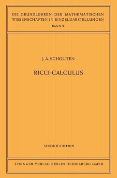 Ricci-Calculus (eBook, PDF) - Schouten, Jan Arnoldus