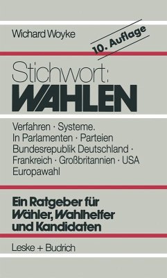 Cover Stichwort: Wahlen (eBook, PDF)
