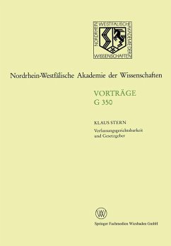 Verfassungsgerichtsbarkeit und Gesetzgeber (eBook, PDF) - Stern, Klaus