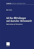 Ad-Hoc-Mitteilungen und deutscher Aktienmarkt (eBook, PDF)