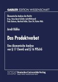 Das Produktverbot (eBook, PDF)