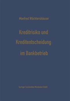 Cover Kreditrisiko und Kreditentscheidung im Bankbetrieb (eBook, PDF)