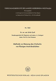 Cover Methode zur Messung des »Verlaufs« von flüssigen Anstrichschichten (eBook, PDF)