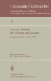 Formale Modelle für Informationssysteme (eBook, PDF)