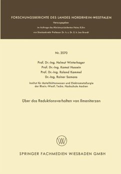 Über das Reduktionsverhalten von Ilmeniterzen (eBook, PDF) - Winterhager, Helmut