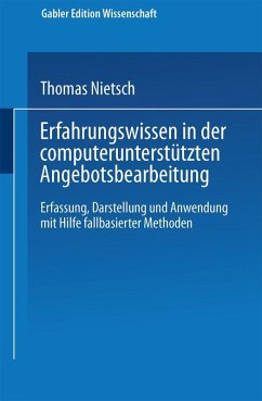 Erfahrungswissen in der computerunterstützten Angebotsbearbeitung (eBook, PDF)