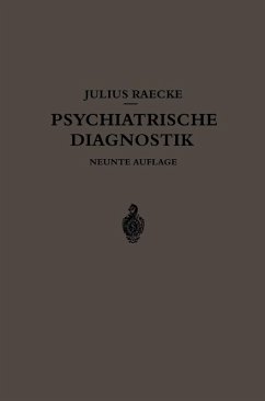Grundriss der Psychiatrischen Diagnostik (eBook, PDF) - Raecke, Julius