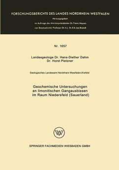 Cover Geochemische Untersuchungen an limonitischen Gangausbissen im Raum Niedersfeld (Sauerland) (eBook, PDF)