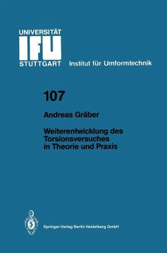 Weiterentwicklung des Torsionsversuches in Theorie und Praxis (eBook, PDF) - Gräber, Andreas