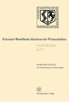 Zur Schenkung von Todes wegen (eBook, PDF) - Kegel, Gerhard