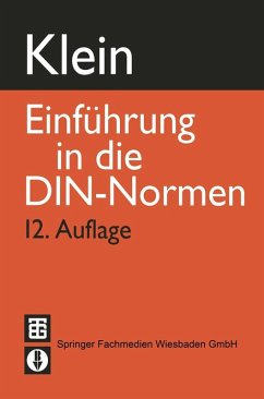 Einführung in die DIN-Normen (eBook, PDF) - Klein, Martin