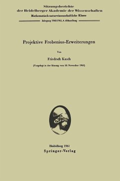 Projektive Frobenius-Erweiterungen (eBook, PDF) - Kasch, Friedrich