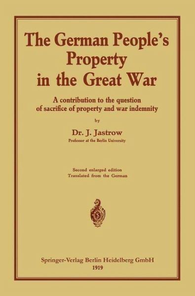 The German people's Property in the great war (eBook, PDF)