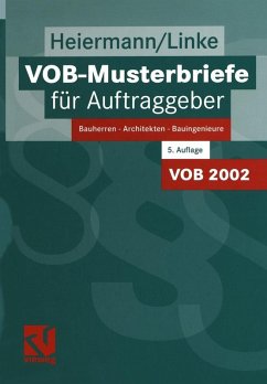 VOB-Musterbriefe für Auftraggeber (eBook, PDF) - Heiermann, Wolfgang; Linke, Liane