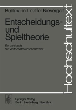 Entscheidungs- und Spieltheorie (eBook, PDF) - Bühlmann, H.; Loeffel, H.; Nievergelt, E.