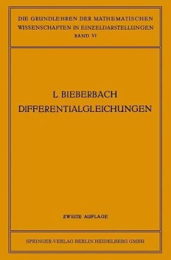Theorie der Differentialgleichungen (eBook, PDF) - Bieberbach, Ludwig