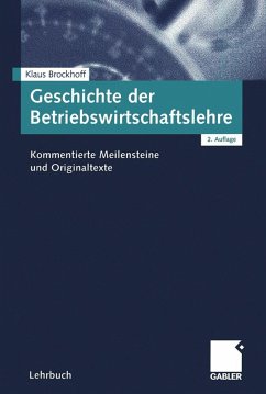 Cover Geschichte der Betriebswirtschaftslehre (eBook, PDF)