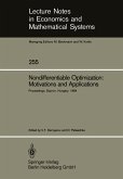 Nondifferentiable Optimization: Motivations and Applications (eBook, PDF)