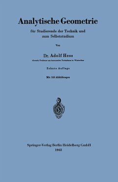 Analytische Geometrie für Studierende der Technik und zum Selbststudium (eBook, PDF) - Hess, Adolf
