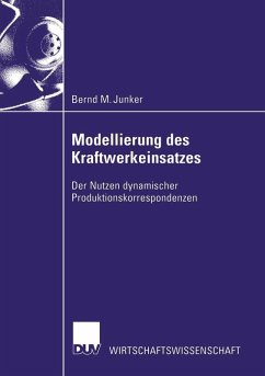 Modellierung des Kraftwerkeinsatzes (eBook, PDF) - Junker, Bernd M.