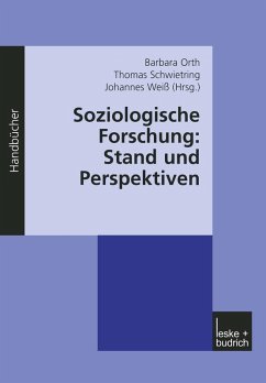 Cover Soziologische Forschung: Stand und Perspektiven (eBook, PDF)