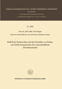 Cover Einfluß der Kohlestruktur auf das Verhalten von Kohlen und Kohle-Komponenten bei unterschiedlichen Schwelprozessen (eBook, PDF)