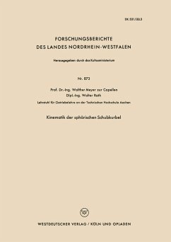 Kinematik der sphärischen Schubkurbel (eBook, PDF) - Meyer Zur Capellen, Walther