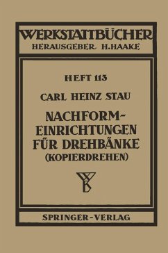 Cover Nachformeinrichtungen für Drehbänke (Kopierdrehen) (eBook, PDF)
