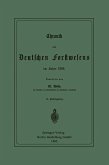 Chronik des Deutschen Forstwesens im Jahre 1884 (eBook, PDF)