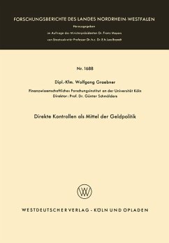 Cover Direkte Kontrollen als Mittel der Geldpolitik (eBook, PDF)