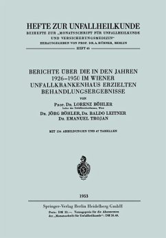 Cover Berichte über die in den Jahren 1926-1950 im Wiener Unfallkrankenhaus erzielten Behandlungsergebnisse (eBook, PDF)