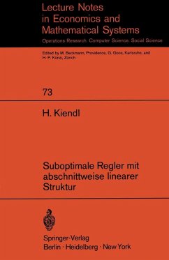 Cover Suboptimale Regler mit abschnittweise linearer Struktur (eBook, PDF)