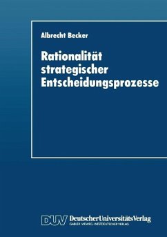Cover Rationalität strategischer Entscheidungsprozesse (eBook, PDF)